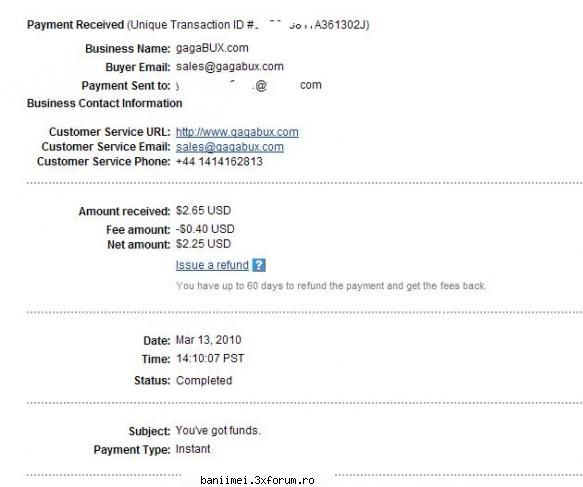 plata gagabux - Registered Users: 8450 Pays per Ad: $0.01 - Dovezi